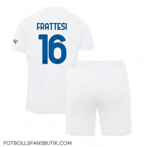 Inter Milan Davide Frattesi #16 Replika Bortatröja Barn 2023-24 Kortärmad (+ Korta byxor)